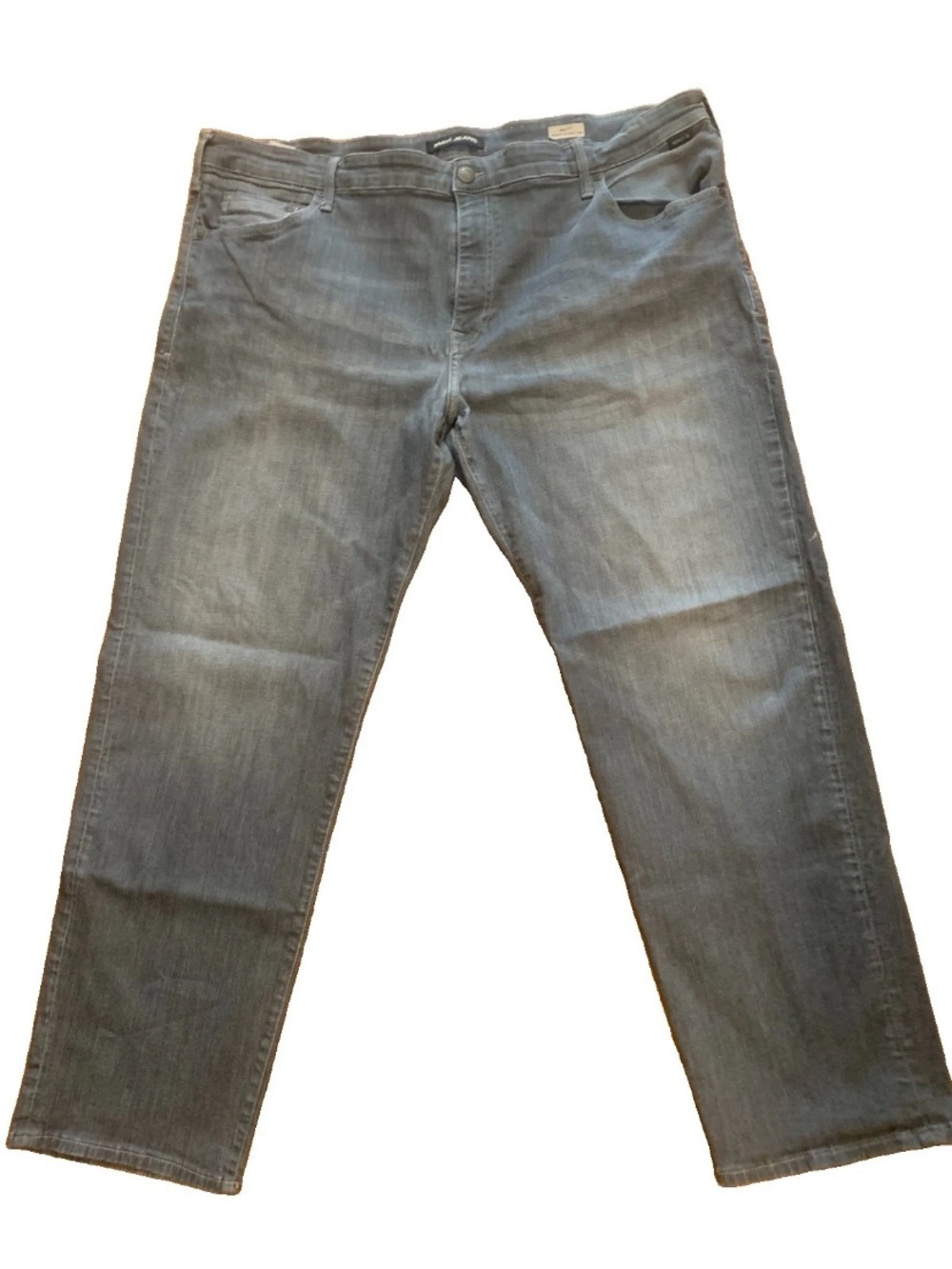Mavi Matt Relaxed Mid-Rise Straight Leg in Washed Gray Men's Jeans 46x32